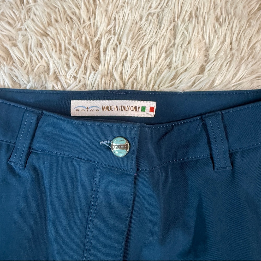 Women’s Size IT42 Blue Animo Knee Patch Horseback Riding Breeches. Good Cond. - Picture 6 of 7